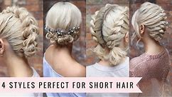 4 Ways to Style SHORT Hair by SweetHearts Hair💁🏼