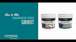 How to mix STAINMASTER® Stain Proof* Grout & Crystal Glass Grout and use Shimmer Finishes