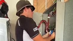 Some Monday morning action from the apprentice of the year 👨‍🔧💪🏼 For all your SOLAR | AIR-CONDITIONING | ELECTRICAL needs ⤵️ 📞 0412 911 080 📧 info@solarairenergy.com.au www.solarairenergy.com.au | Solar Air Energy