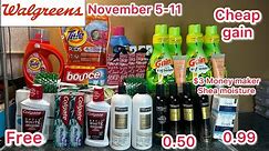 Walgreens Couponing November 5-11|| All digital deal || $3 Money maker Shea moisture, cheap gain.