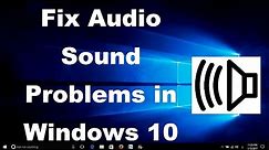 How To Fix Audio Sound Problem in Windows 10 [2 Methods]
