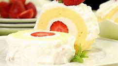 Strawberries and Cream Swiss Roll Recipe