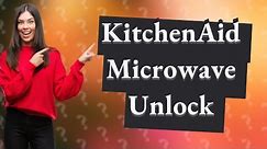 How do you unlock the Control Lock on a KitchenAid microwave?
