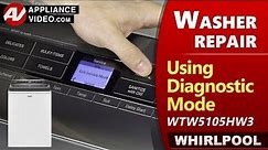 Whirlpool Washer - Diagnostic Mode ,Troubleshooting & Error codes by Factory Technician