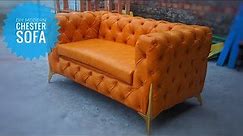 Diy Modern Chesterfield Leather Sofa