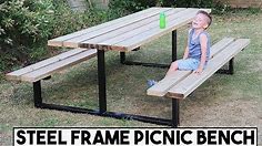 HOW TO BUILD A STEEL FRAME PICNIC TABLE