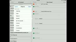adding contacts to ipad