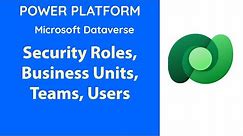 Power Platform Security Roles - MS Dataverse