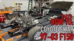 HOW TO: Coyote swap a 97-03 F150 Part II *engine mock up