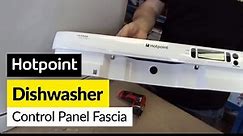 How to Replace the face plate on a Hotpoint dishwasher