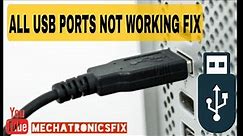 All USB Ports Not working Fix || Lenovo USB ports not working #usb