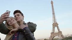 Couple Visiting Eiffel Tower Taking Selfies Stock Footage Video (100% Royalty-free) 15687172 | Shutterstock