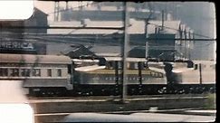 Pennsylvania railroad GG1 1955 (from moving car)
