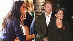 Meghan Markle swaps poppy-covered cardigan for nearly $5K suit visiting veterans with Prince Harry