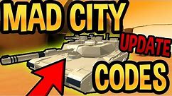 MAD CITY NEW UPDATE AND CODES - SECRET GUNS? - Roblox
