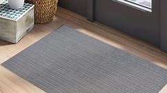 iOhouze Runner Rugs 2'x3' Small Area Rugs Washable Rubber Backing Kitchen Runner Rug for Hallway Entryway Bathroom, Dark Grey, 2'x3'