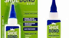 SHOE BOND Shoe Glue - Professional Grade, Clear, Waterproof, Quick Drying, Ideal for Hiking Boots, Sneakers, Sandals, and More