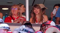 Photos show Taylor Swift cheering on Travis Kelce