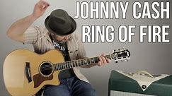 How to Play "Ring of Fire" by Johnny Cash (Easy Acoustic)