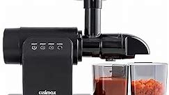 CUSIMAX Slow Masticating Juicer with 2-Speed Modes, Cold Press Juicer Machine, Quiet Motor/Reverse Function, Easy to Clean Juicer Extractor, Higher Juice Yield Slow Juicer for Vegetables & Fruits