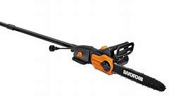 WORX WG309 8.0 Amp Electric Pole Saw, 10-Inch- Chainsaw and Pole Saw All in One