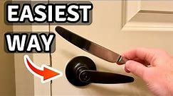 Open a Locked Door With a Butter Knife ( Bedroom / Bathroom Doors)
