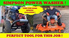 Spring 2024 Cleaning with the Simpson Power Washer #lawnmower #mower #powerwashing #spring