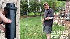 Easy Sprinkler Head Repair -- Hunter PGP Adjustable