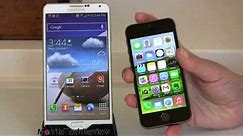 iPhone 5s vs. Samsung Galaxy Note 3 Comparison Smackdown