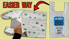 HOW TO MAKE REUSABLE SHOPPİNG BAG / Grocery Bag / Tote Bag / Market Bag / Sustainable / DIY Bag