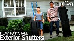 Choosing and Installing Exterior Window Shutters | Lowe's