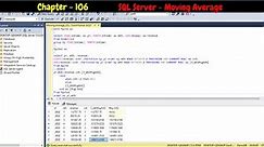 SQL Server - Calculate Moving Average