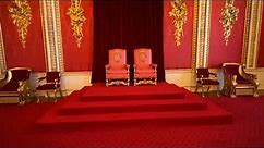 See the Throne Room at Buckingham Palace