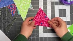 Tutorial to make bunting / Мастер-класс по пошиву флажков