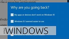 Uninstall Windows 10 and Downgrade to Windows 8.1