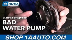 How to Diagnose a Bad Water Pump