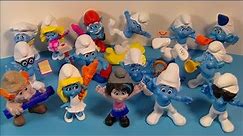 2013 SMURFS 2 SET OF 16 McDONALD'S HAPPY MEAL MOVIE COLLECTION TOY'S VIDEO REVIEW