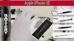 How to replace 🔧 🔋 battery 📱 Apple iPhone SE (A1662 A1723 A1724)