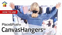 How to hang a large canvas with CanvasHangers™