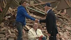 Biden surveys tornado damage in Kentucky