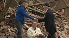 Biden surveys tornado damage in Kentucky