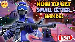 How To Get Small Text (ˢᶜᵒᵖᵉᶻ) In Your Fortnite/Epic Games Name!