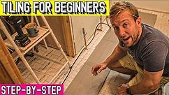 Tiling a Bathroom Floor for Beginners