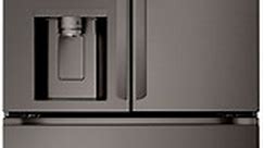 LG ADA 29 Cu. Ft. 4-Door French Door Refrigerator with Dual Handles in PrintProof Black Stainless Steel - LF29H8330D