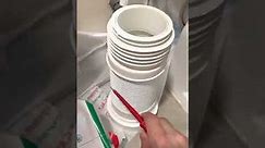 How to change a toilet flexible waste pan/pipe. Part 1