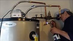How To Install A Gas Water Heater Tank - Step By Step - DIY