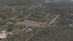 Helicopter shows miles of storm damage | Arkansas tornadoes