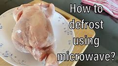 How to defrost meat using microwave ? (With subtitles)