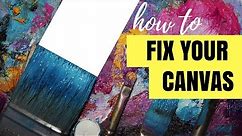 How to Reuse Old Canvas | Acrylic Art Tips for Beginners
