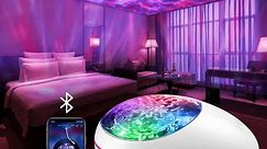 Star Projector, Galaxy Projector Ocean Wave Projector with Music Player Timer, Kids Night Light Projector with Color Changing Lights Remote, Skylight Star Projector for Adults Kids - White - Walmart.ca